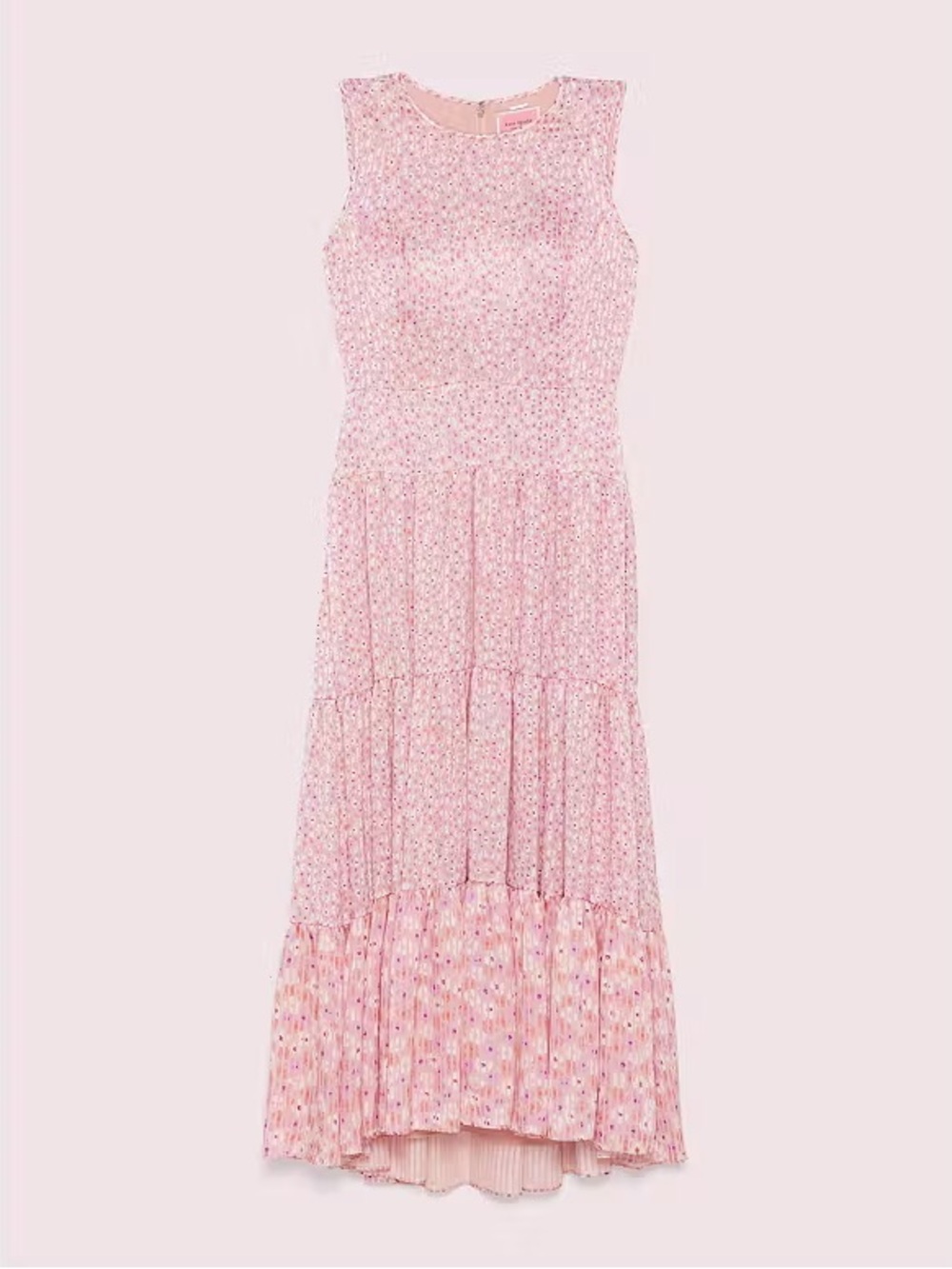 Kate Spade Poppy Field Tiered Pink Purple Maxi Dress Size 6